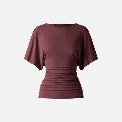 MOUDIFER™ Effortless Boatneck Batwing Top