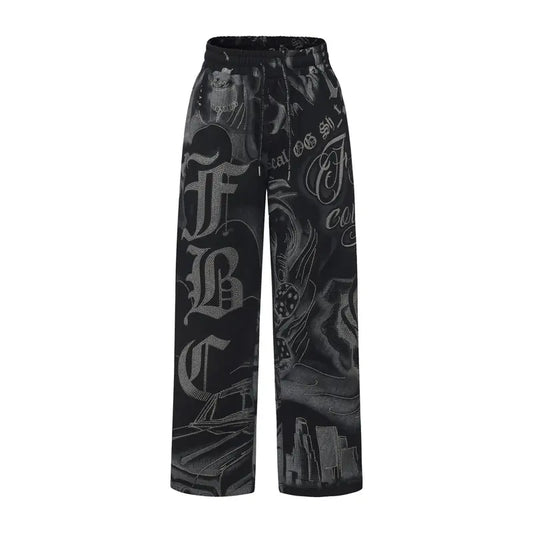 Rhinestone Tatted Up Sweatpant