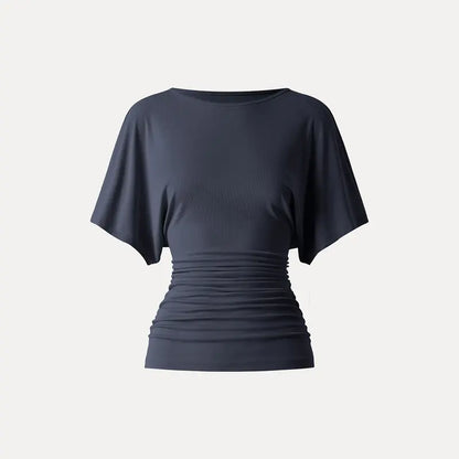 MOUDIFER™ Effortless Boatneck Batwing Top