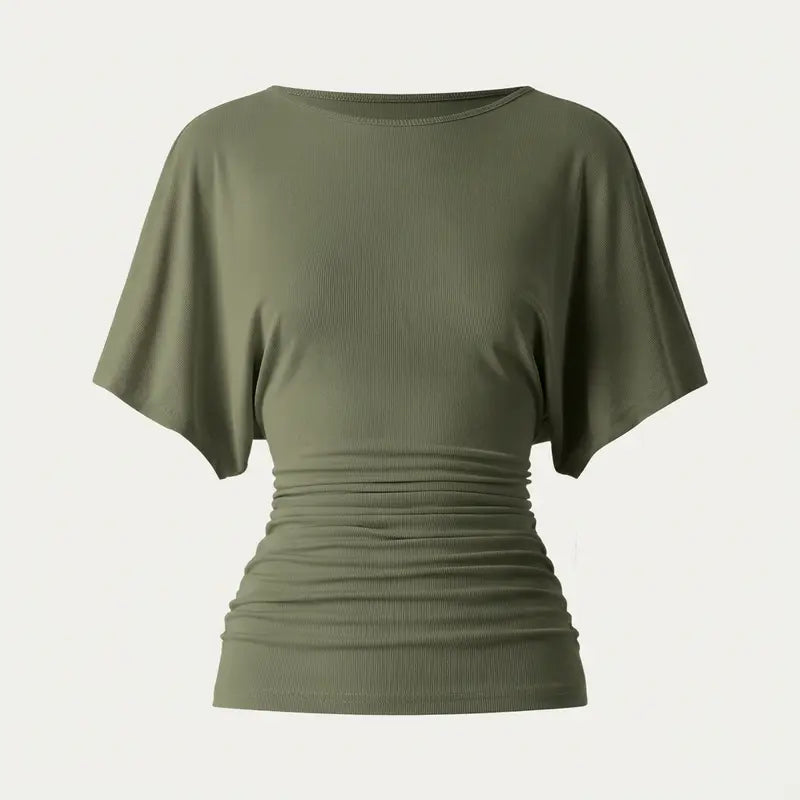 MOUDIFER™ Effortless Boatneck Batwing Top