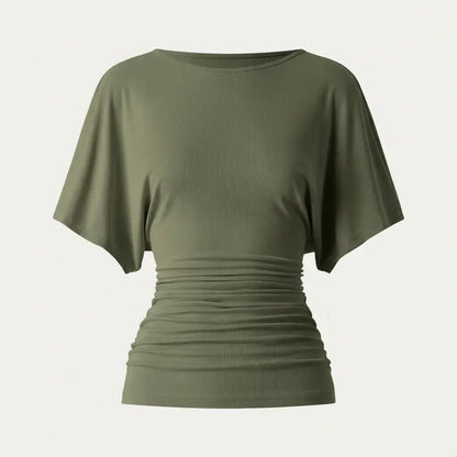 MOUDIFER™ Effortless Boatneck Batwing Top