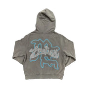 Grey Rhinestone Hoodie