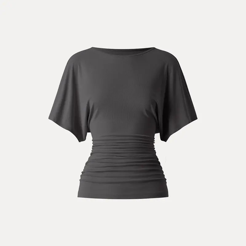 MOUDIFER™ Effortless Boatneck Batwing Top