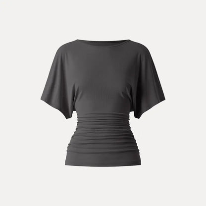 MOUDIFER™ Effortless Boatneck Batwing Top