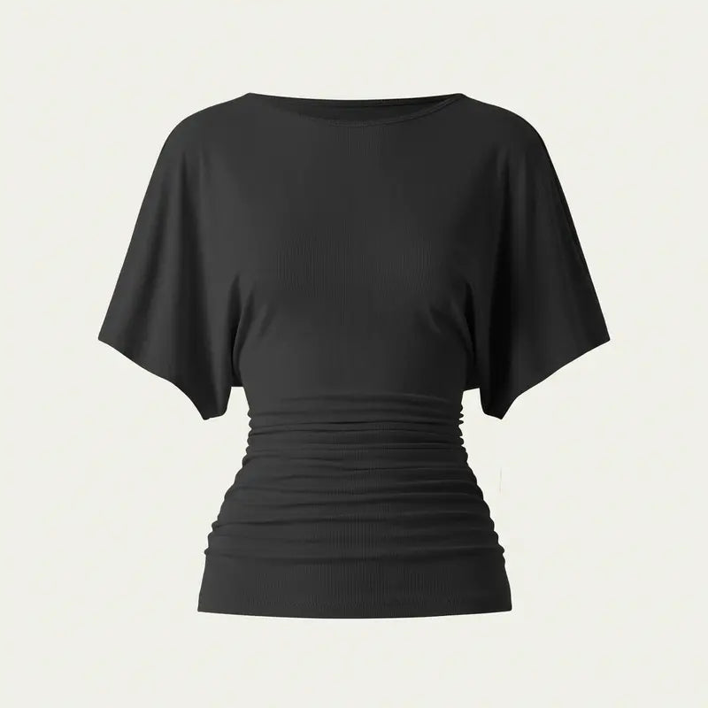 MOUDIFER™ Effortless Boatneck Batwing Top