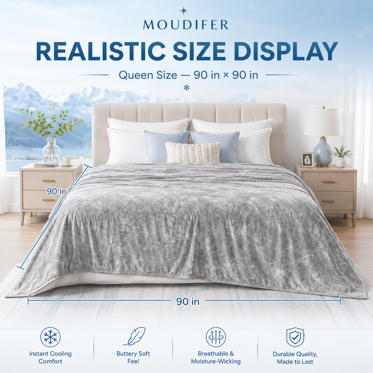 MOUDIFER Arctic Drift™ Cooling Blanket