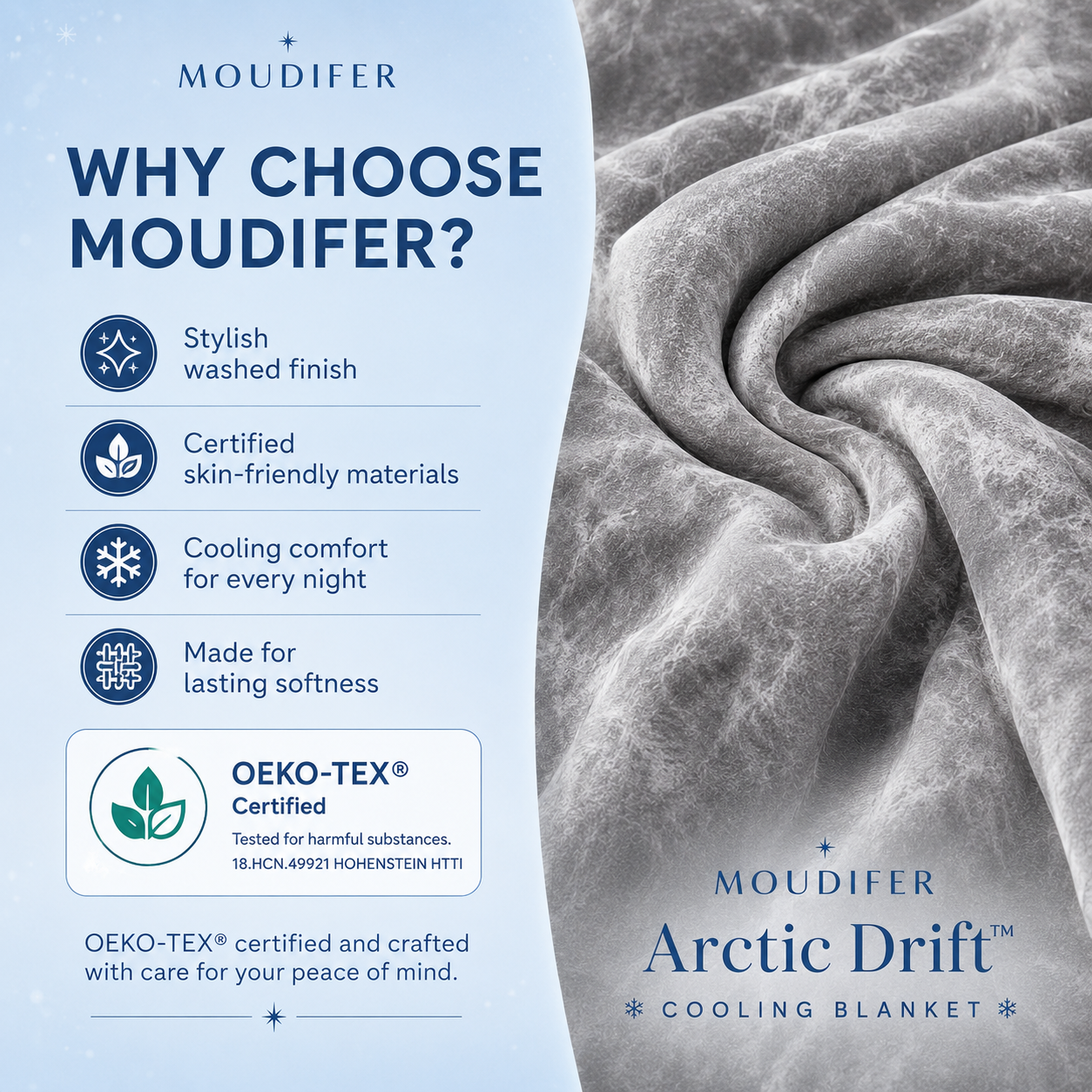 MOUDIFER Arctic Drift™ Cooling Blanket