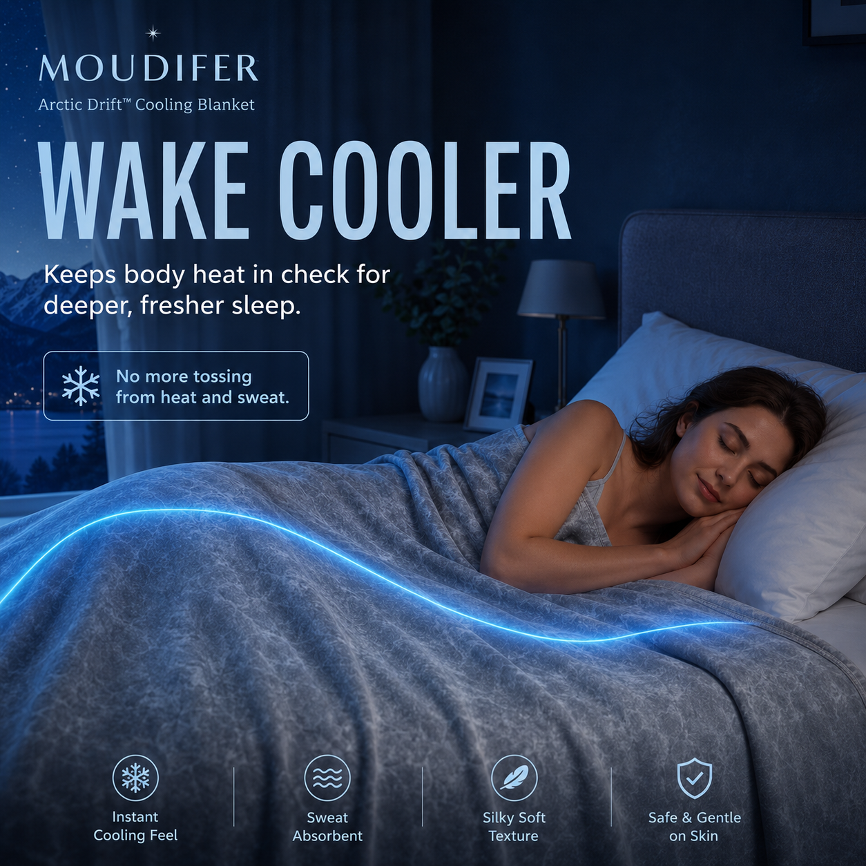 MOUDIFER Arctic Drift™ Cooling Blanket