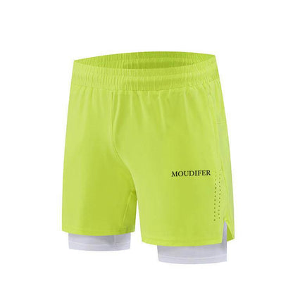 Driven Gym Shorts With Built-in Compression Support - Moudifer 